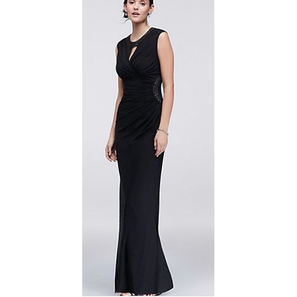 MARINA EMBELLISH FAUX WRAP GOWN 🆕 - Picture 2 of 8